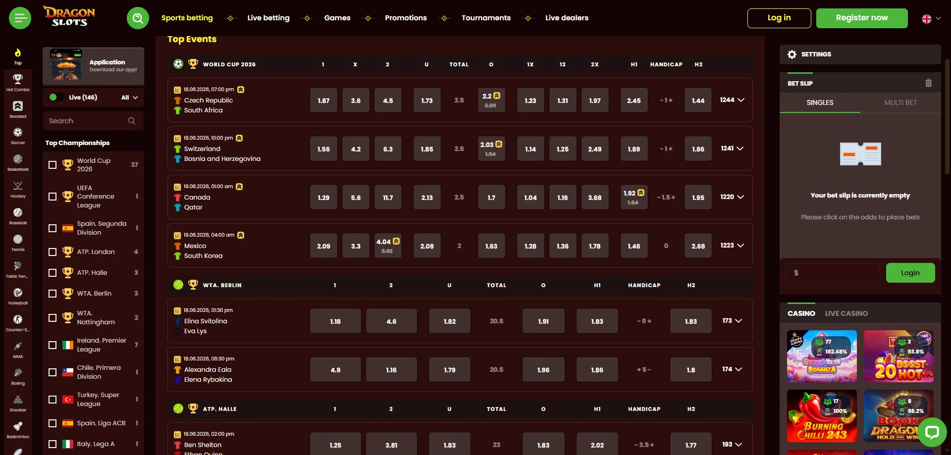 DragonSlots Casino mobile app for New Zealand players